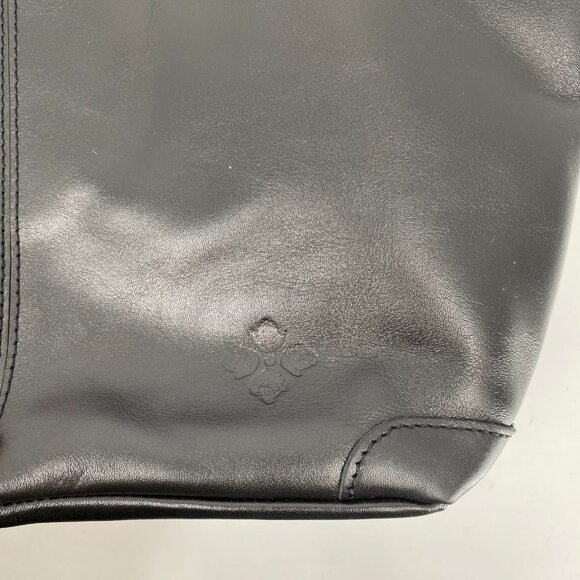 Patricia Nash Black Leather Magnetic Tote | Classic Design - Picture 8 of 11